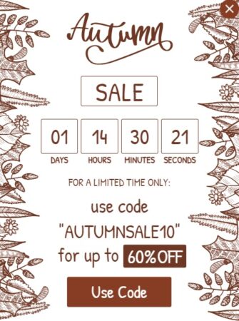 Autumn Sale Slide-in