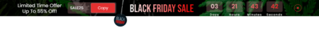 Notification Bar Black Friday