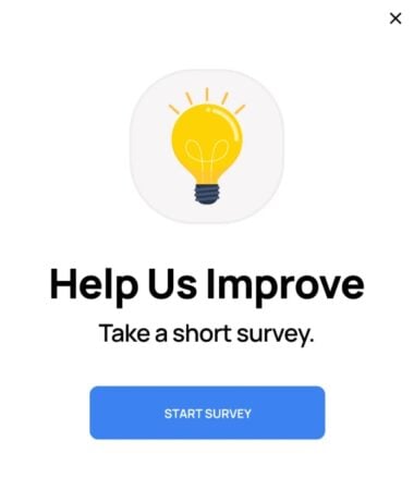 Exit-Intent Popup – Feedback Request