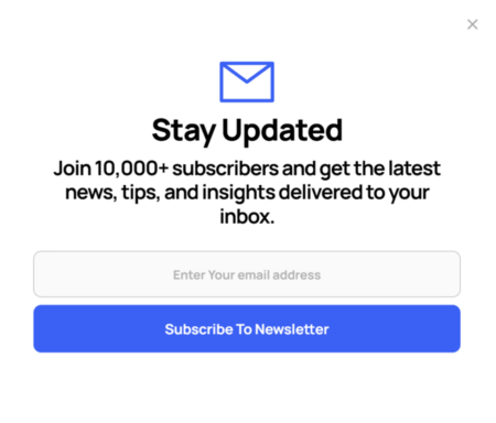 Basic Newsletter Signup