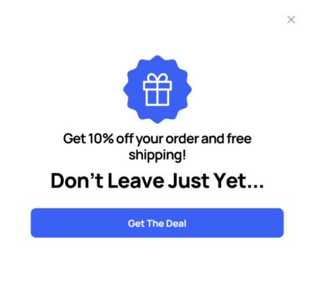 Two step abandonment coupon